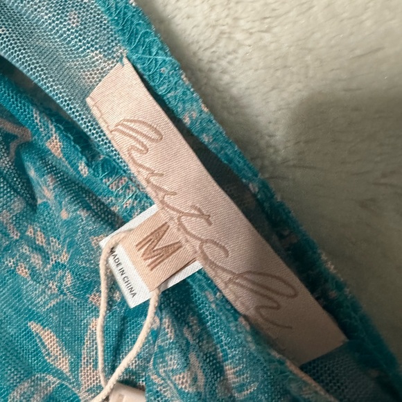 NWT- Hutch Aura Floral Semi Sheer Maxi One Shoulder Cover Up - Picture 4 of 11